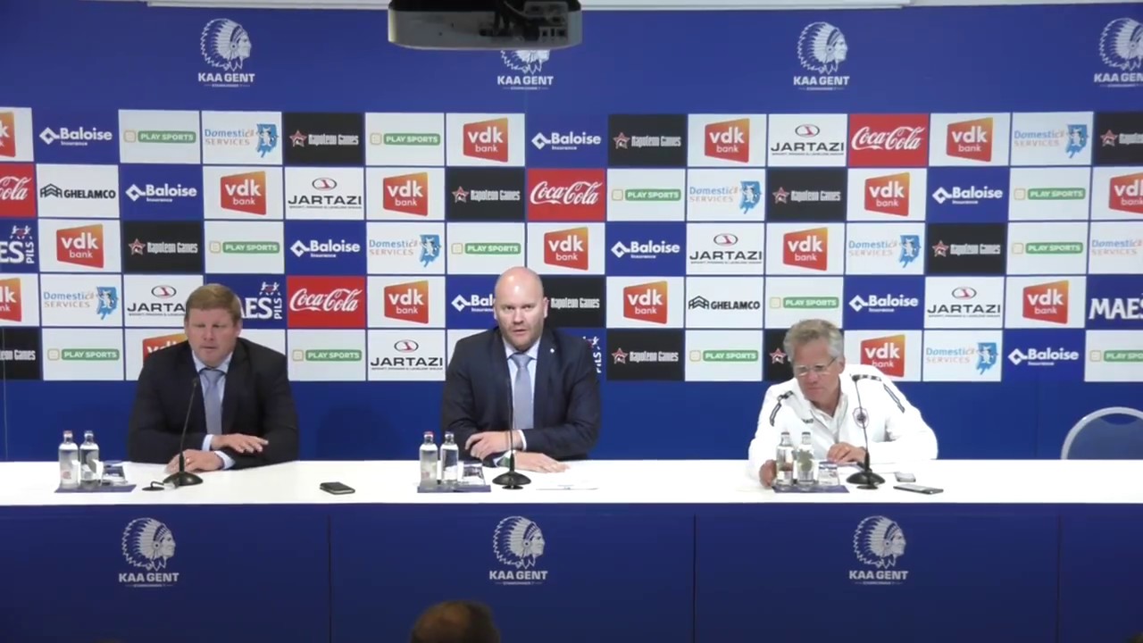 Persconferentie na KAA Gent - R Antwerp FC