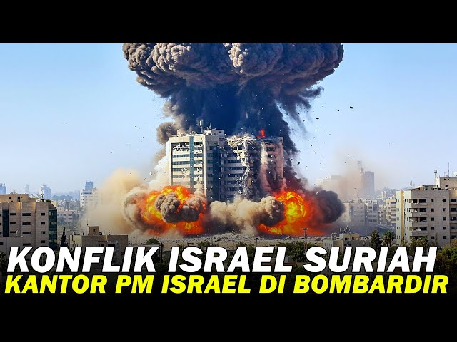 GEDUNG PM ISRAEL HANCUR‼️AKIBAT SER4NGAN DARI SURIAH