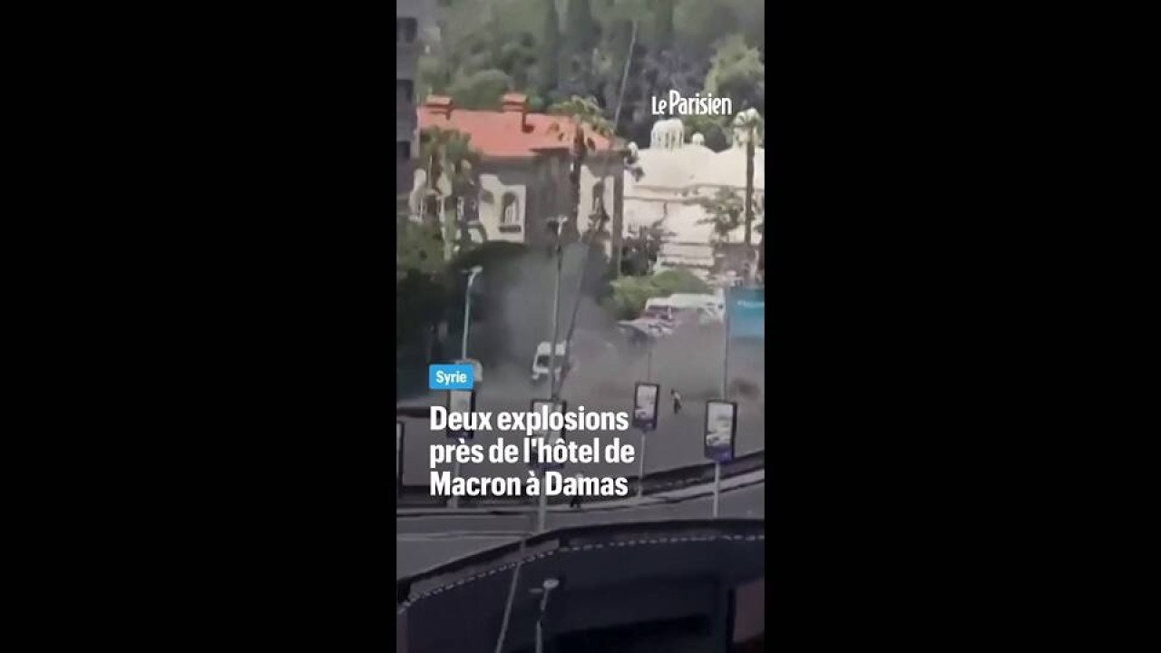 Syrie : 2 explosions près de l’hôtel de Macron a Damas