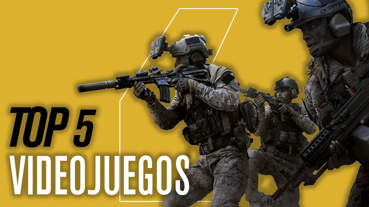 TOP 5 DE VIDEOJUEGOS para QUITARNOS EL MONO del AIRSOFT