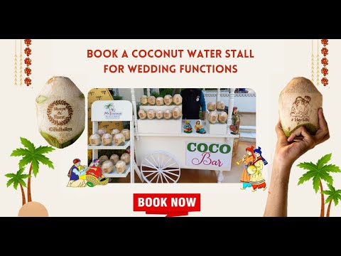 Mr. Coconut |Trending Wedding Stall | Customized Coconuts for events | Carved Coconut