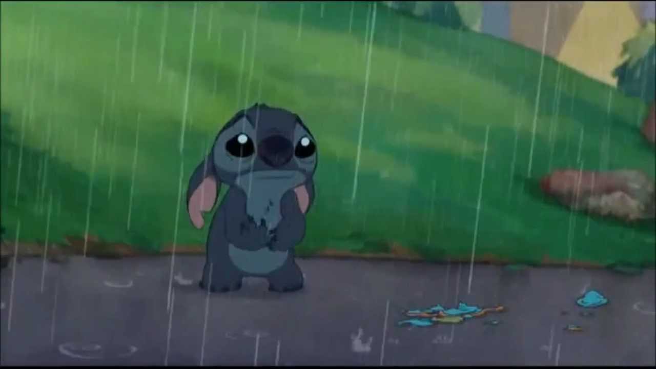 Stitch cries sad/funny scene from Lilo and Stitch 2