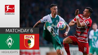 Werder Bremen — FC Augsburg 0-1 | Highlights | Matchday 6 – Bundesliga 2022/23