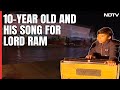 Ayodhya Ram Mandir | 10-Year-Old Sings For Lord Ram By Saryu River