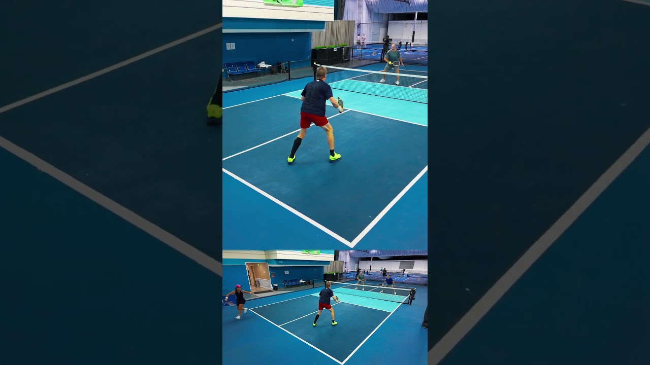 🤦‍♂️When Drop Volley Did Not Work #pickleballhighlights #pickleball #sporthighlights #sports