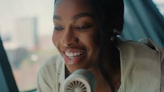 poster image for The new motorola razr ultra shines so Coco Jones can shine brighter