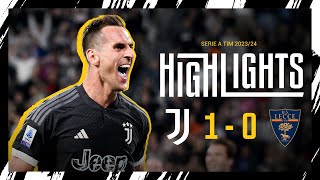 Highlights: Juventus 1-0 Lecce | Milik the match-winner 💪⚽?