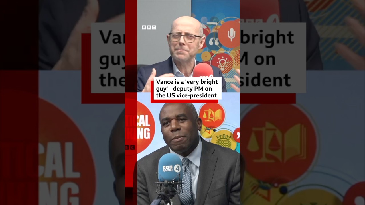 UK Deputy PM David Lammy on his friendship with US Vice-President JD Vance. Politics BBCNews