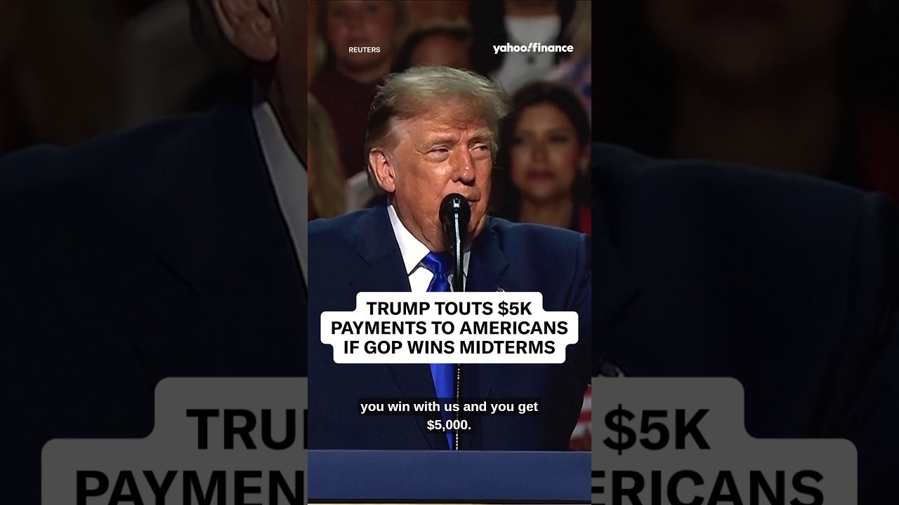 Trump touts $5k payments to Americans if GOP wins midterms