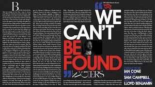 We Can't Be Found