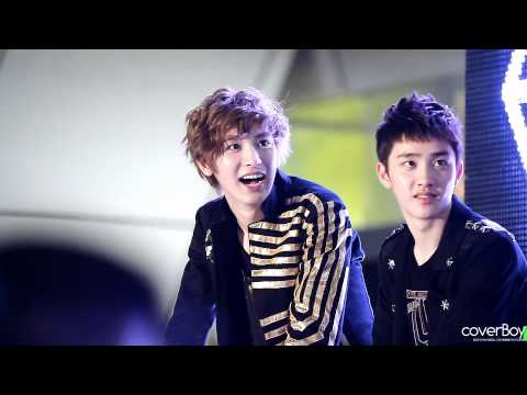 120602 EXO-K Genie AR Show Chanyeol and D.O.'s reactions!!^^
