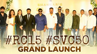 Ram Charan and Shankar Grand Movie Launch Video
