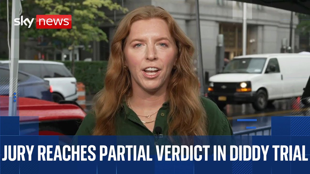 Jury reaches verdict on several counts in Diddy trial | Sky News coverage live from New York