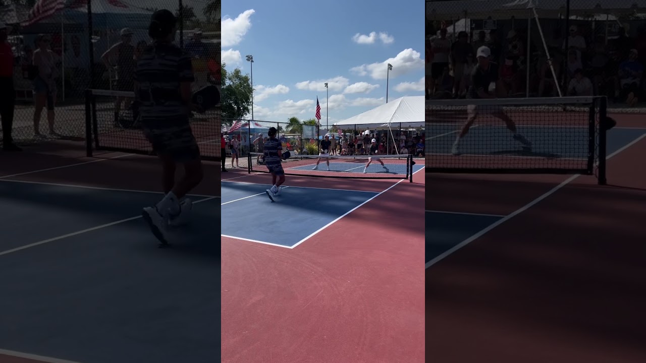 Hitting a top spin dink out wide is the perfect way to set your partner up for an Erne💪🏼