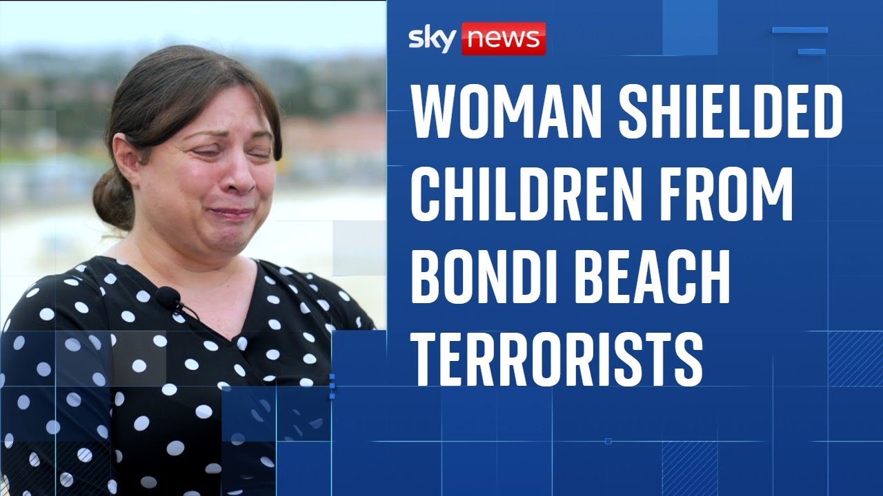 Woman who shielded children during Bondi attack relives moment she thought she might die