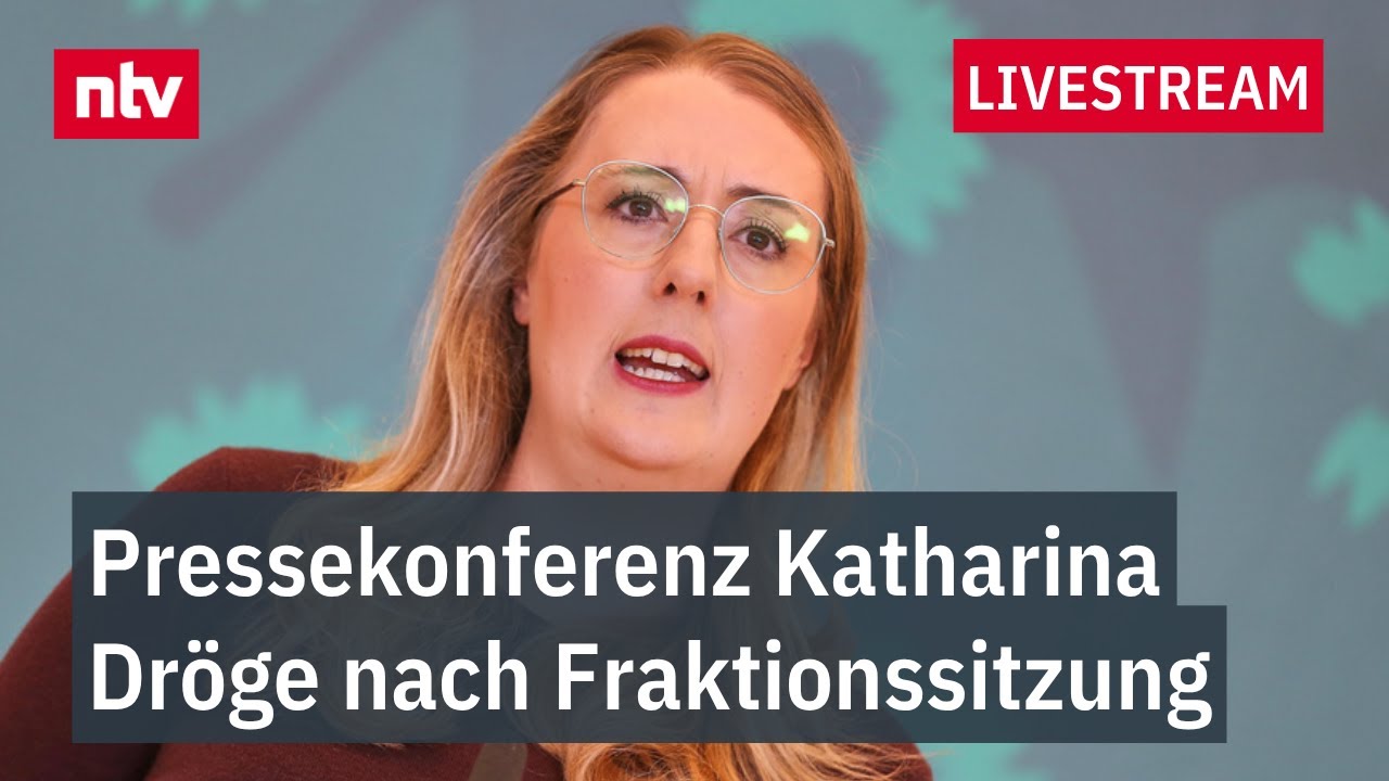 LIVE: Pressekonferenz Grünen-Fraktionsvorsitzende Katharina Dröge