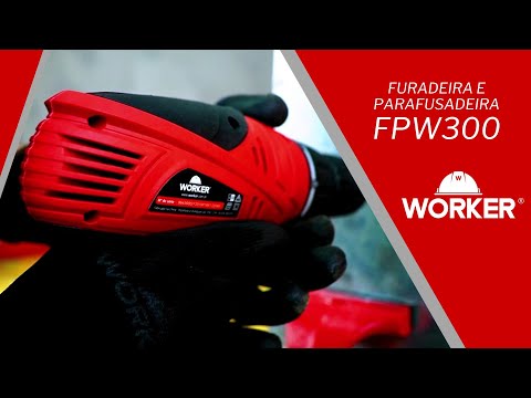 Furadeira Parafusadeira 3/8” 10mm 280W 127V FPW300 Worker - Vídeo explicativo