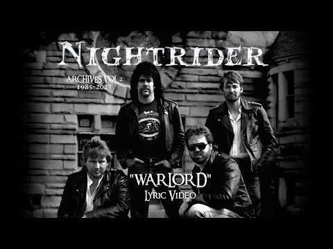 NIGHTRIDER "Warlord" Lyric Video HD (taken from "Archives Vol 2 - 1985-2023" CD & LP reissue)