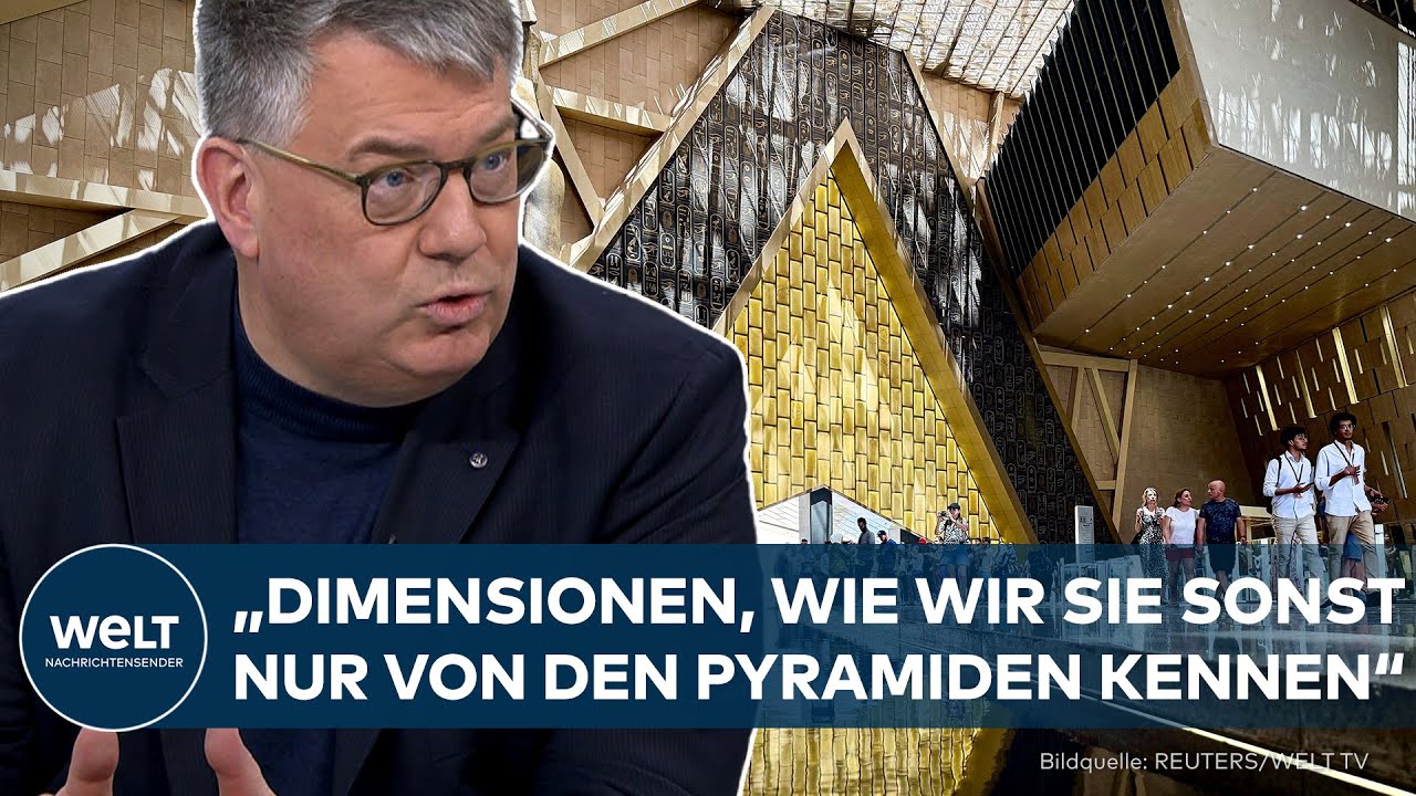KAIRO: Gigantisches Bauwerk! – Großes Ägyptisches Museum an Pyramiden von Gizeh eröffnet!
