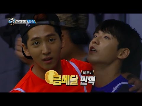 【TVPP】Baro(B1A4),MinHyuk(BTOB)-M 60m Final,바로(B1A4),민혁(비투비)-남자 60m 결승@2015 Idol Star Championship