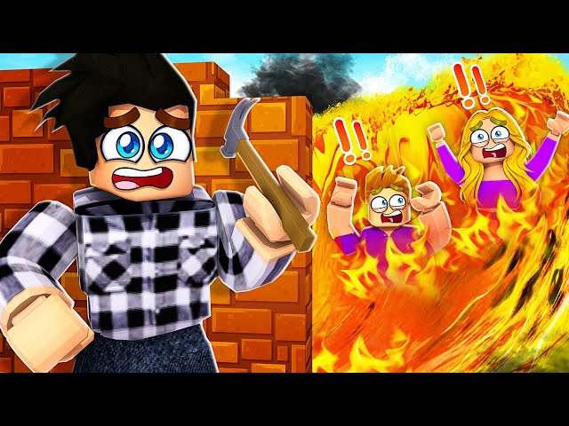 Construis pour Survivre au TSUNAMI DE LAVE NIVEAU MAX dans Roblox !