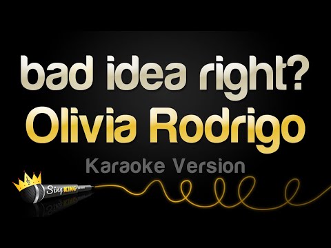 Olivia Rodrigo - bad idea right? (Karaoke Version)