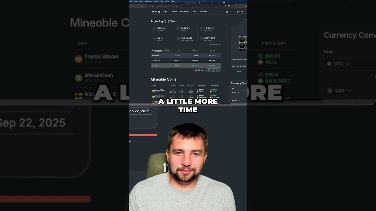 Solo Bitcoin Mining? I'm Flipping My Farm For Crypto! shorts