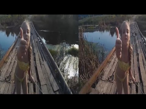 Little Girl on a Horrible Bridge 3D !Spirit drowned!