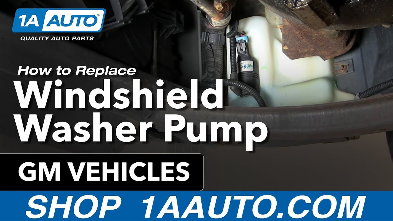 How To Install Replace Windshield Washer Pump Many GM ... pictures of 08 chevy truck fuse box 