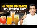 Summer Cooling Drinks At Home | Saunf Sharbat, Imli Sharbat & Watermelon Fizz By Chef Sanjeev Kapoor
