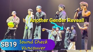 ANOTHER GENDER REVEAL AT SB19 VANCOUVER CONCERT SOUND CHECK