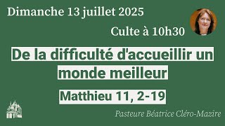 De la difficulté d’accueillir un monde meilleur