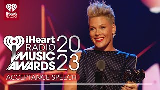 Pink Accepts The 2023 iHeartRadio Icon Award