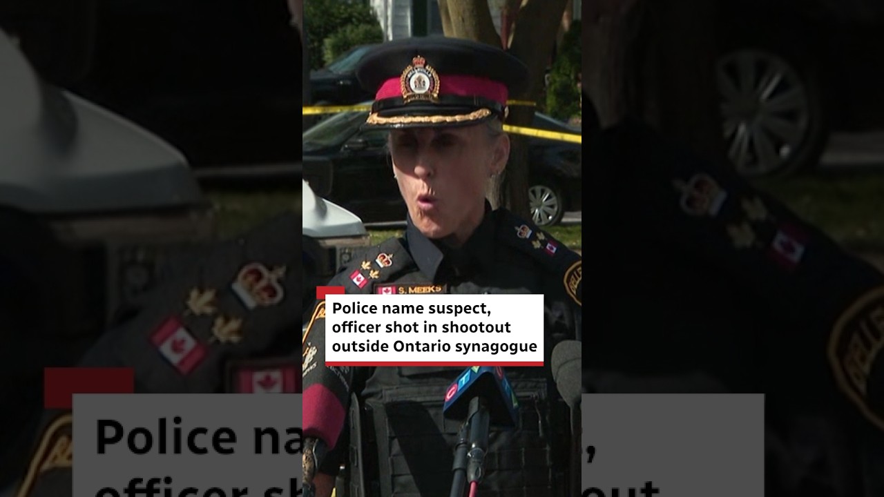 Police name suspect, officer shot in shootout outside Ontario synagogue