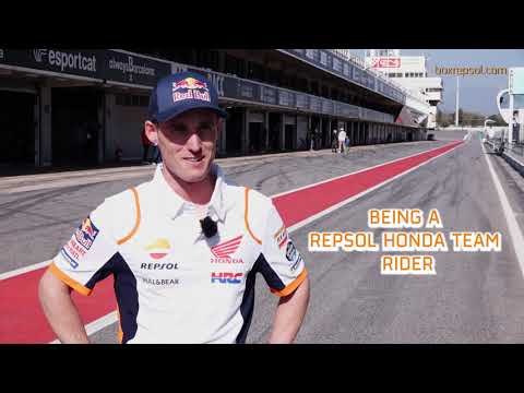 Interview with Pol Espargaró in Montmeló.