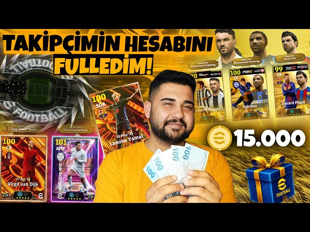 OHAA YOK BÖYLE ŞANS! 😱 TAKİPÇİMİN HESABINA 15.000 MC YÜKLEYİP FULLEDİM! HER ŞEY ÇIKTI! ALTIN DOKUNUŞ