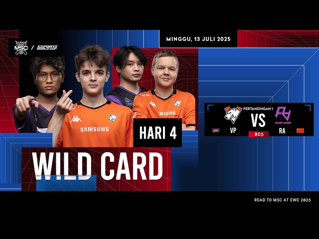 🔴 LIVE | WILD CARD HARI 4 | MLBB MSC di EWC 2025 | (IND)