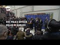 Officials on killing of police officer in Harlem