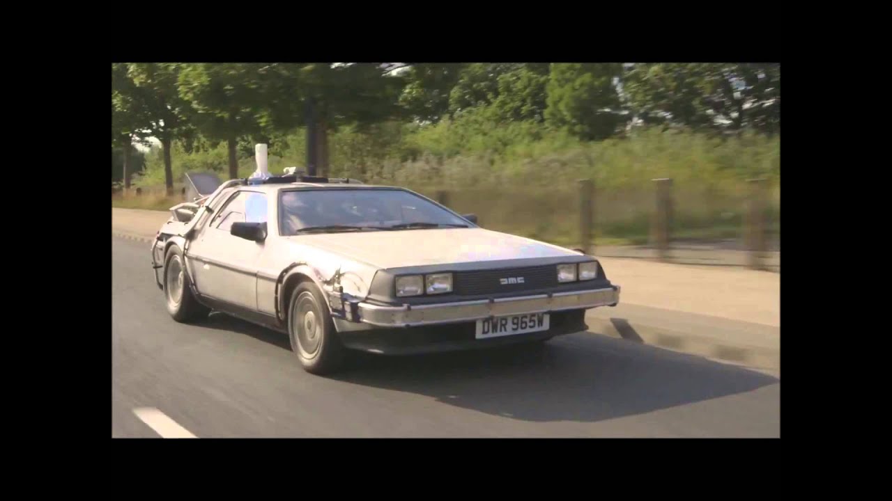 Cruising in my Delorean Time Machine in Manchester UK - YouTube