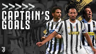Goals From Juventus Captains! | Del Piero, Baggio, Chiellini, & More | Juventus