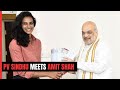 Star Shuttler PV Sindhu Meets Amit Shah In Hyderabad