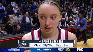 Paige Bueckers Post Game Interview | Big East Tournament QF, UConn Huskies vs Providence