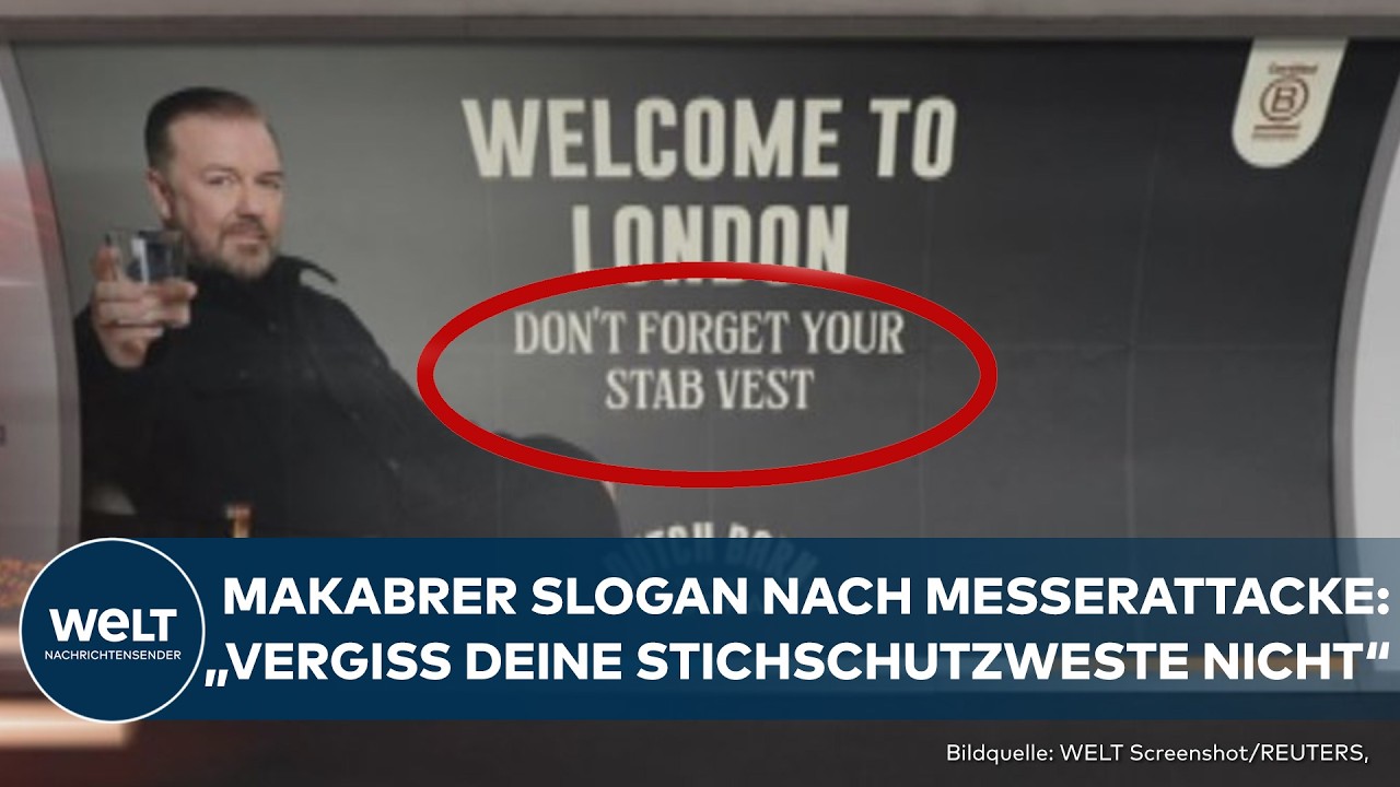 LONDON: Comedian Ricky Gervais provoziert nach Messerattacke! "Vergiss die Stichschutzweste nicht!"