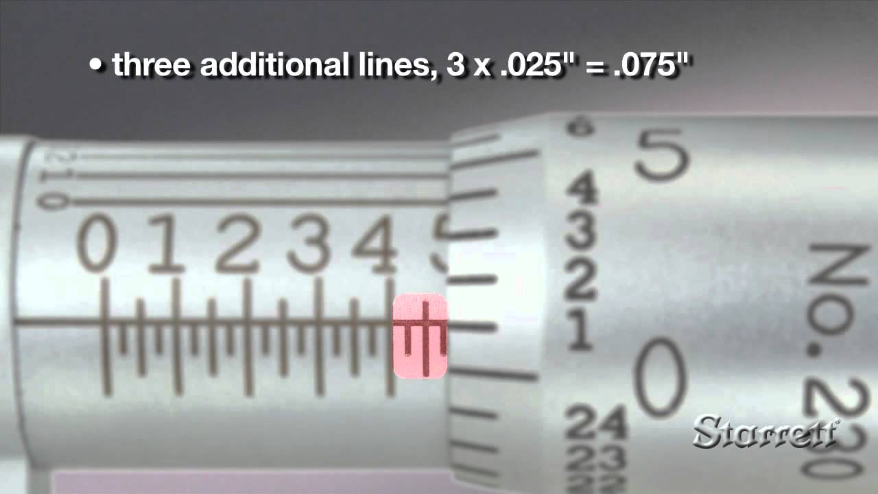 HD How To Read An Inch Micrometer YouTube