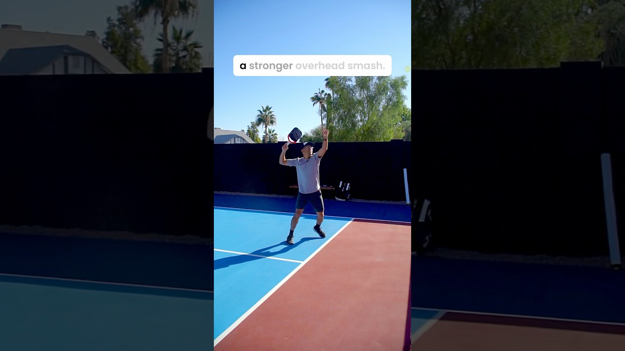 How to Hit a Powerful Overhead Smash In Pickleball! attackmasterclass.com #shorts #pickleball