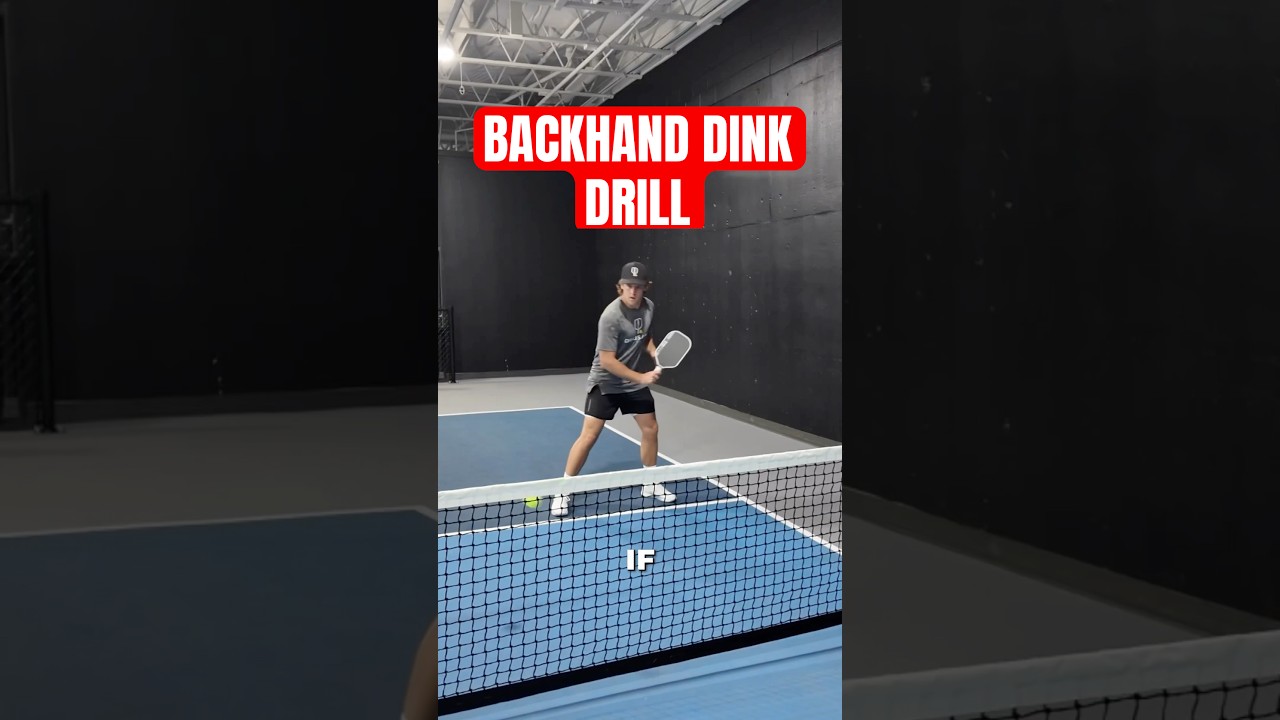 Backhand dink drill.