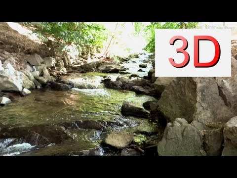 3D VIDEO: One Hour Waterfall Relaxation #1