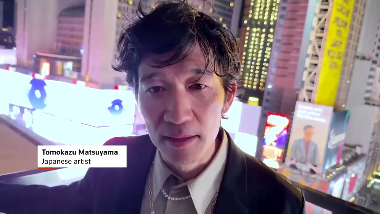 Japanese artist takes over 96 screens across Times Square