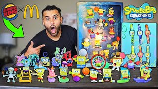 Opening VINTAGE SPONGEBOB SQUARPANTS HAPPY MEAL MYSTERY BOXES!! SEARCHING FOR ULTRA RARE SET!!