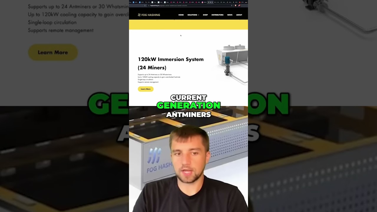 120kW Immersion System: Mining Farm Specs Explained Simply! shorts